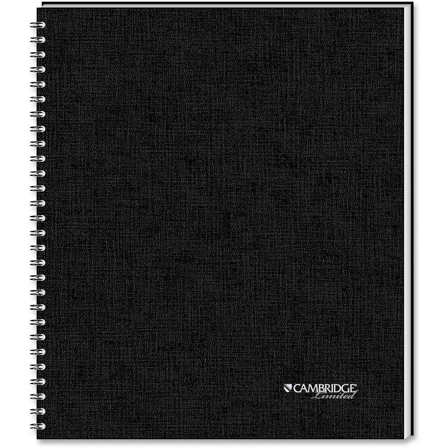 Mead QuickNotes Professional Planner Notebook - Action - 8 1/2" x 11" Sheet Size - Spiral Bound - Assorted - Linen - Perforated, Pocket, Notes Area - 1 Each. Picture 5