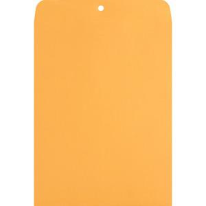 Nature Saver Recycled Clasp Envelopes - Clasp - #90 - 9" Width x 12" Length - 28 lb - Clasp - Kraft - 100 / Box - Yellow. Picture 8