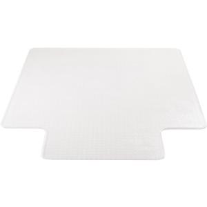 Lorell Standard Lip Chairmat - 48" Length x 36" Width x 0.133" Thickness - Lip Size 10" Length x 19" Width - Vinyl - Clear - 1Each. Picture 13