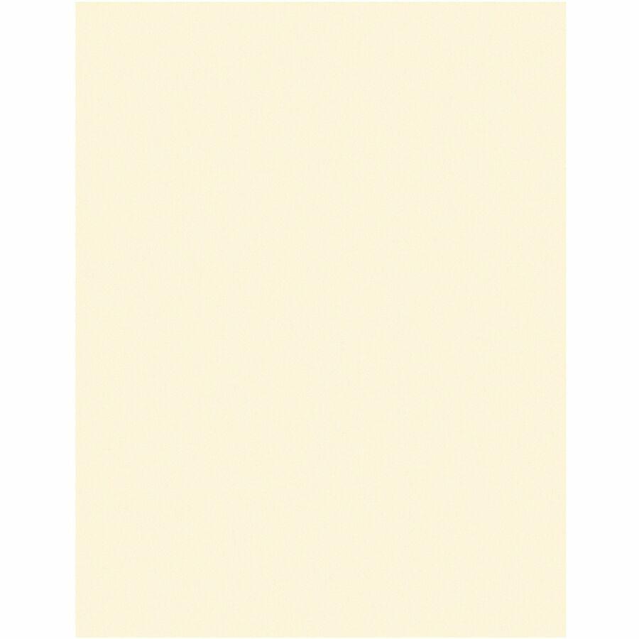 Pacon Card Stock Sheets - Letter- 8.50" x 11" - 65 lb Basis Weight - 100 Sheets/Pack - Card Stock - Ivory. Picture 4