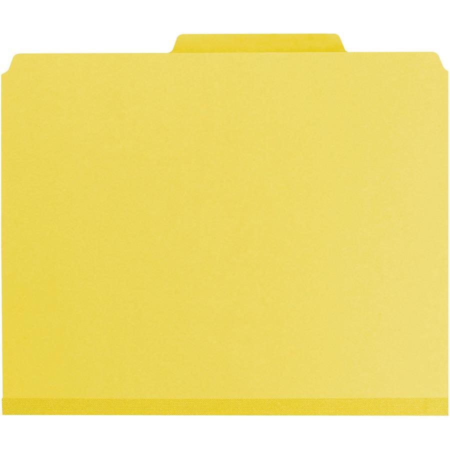 Smead Colored 1/3 Tab Cut Letter Recycled Fastener Folder - 8 1/2" x 11" - 2" Expansion - 2 x 2S Fastener(s) - 2" Fastener Capacity for Folder - Top Tab Location - Assorted Position Tab Position - Pre. Picture 2