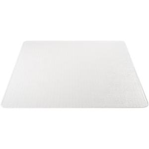 Lorell Plush-pile Chairmat - Carpeted Floor - 60" Length x 46" Width x 0.173" Thickness - Rectangular - Vinyl - Clear - 1Each. Picture 9