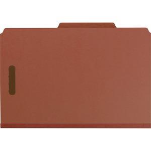 Smead 2/5 Tab Cut Legal Recycled Classification Folder - 8 1/2" x 14" - 2" Expansion - 6 x 2K Fastener(s) - 1" Fastener Capacity, 2" Fastener Capacity - Top Tab Location - Right of Center Tab Position. Picture 5