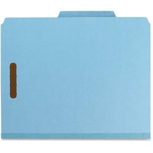 Smead 2/5 Tab Cut Letter Recycled Classification Folder - 8 1/2" x 11" - 2" Expansion - 6 x 2K Fastener(s) - 1" Fastener Capacity, 2" Fastener Capacity - Top Tab Location - Right of Center Tab Positio. Picture 4