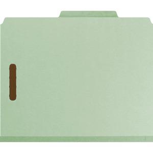 Smead 2/5 Tab Cut Letter Recycled Classification Folder - 8 1/2" x 11" - 2" Expansion - 4 x 2K Fastener(s) - 1" Fastener Capacity, 2" Fastener Capacity - Top Tab Location - Right of Center Tab Positio. Picture 4