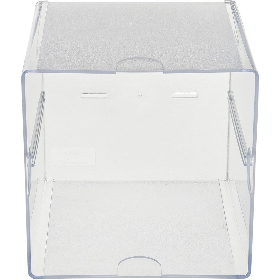 Deflecto Stackable Cube Organizer - 6" Height x 6" Width x 6" Depth - Desktop - Stackable - Plastic - 1 Each. Picture 8