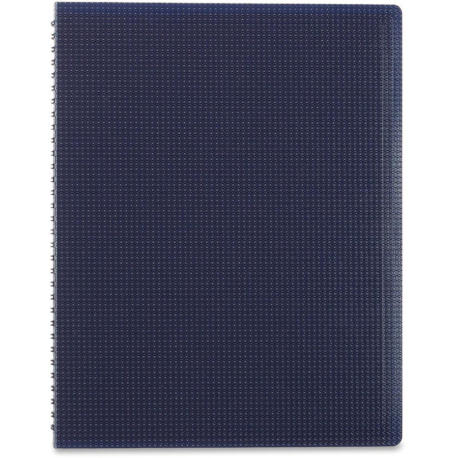 Blueline Duraflex Notebook - Letter - 160 Sheets - Twin Wirebound - Ruled - 8 1/2" x 11" - Blue Cover Textured - Poly Cover - Micro Perforated, Flexible Cover, Wear Resistant, Tear Resistant - Recycle. Picture 2