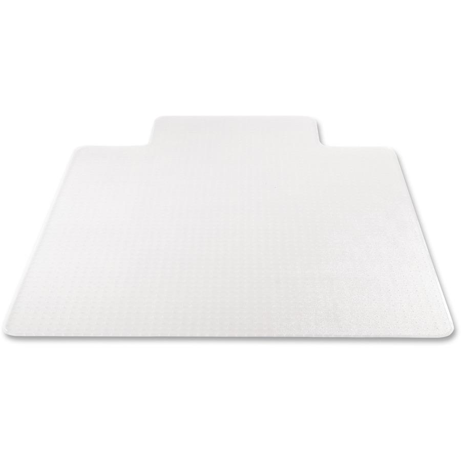 Deflecto SuperMat for Carpet - Carpet, Indoor - 48" Length x 36" Width - Lip Size 10" Length x 19" Width - Rectangle - Clear. Picture 6