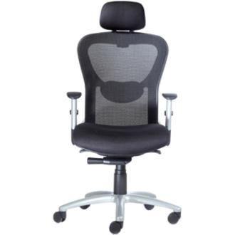 9 to 5 Seating Strata 1580 High Back Executive Chair - 26" x 22" x 51" - Polyester Lead Seat. Picture 4