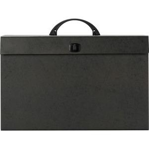 Smead Legal Recycled Expanding File - 8 1/2" x 14" - 1400 Sheet Capacity - 19 Pocket(s) - Black - 30% Recycled - 1 Each. Picture 3