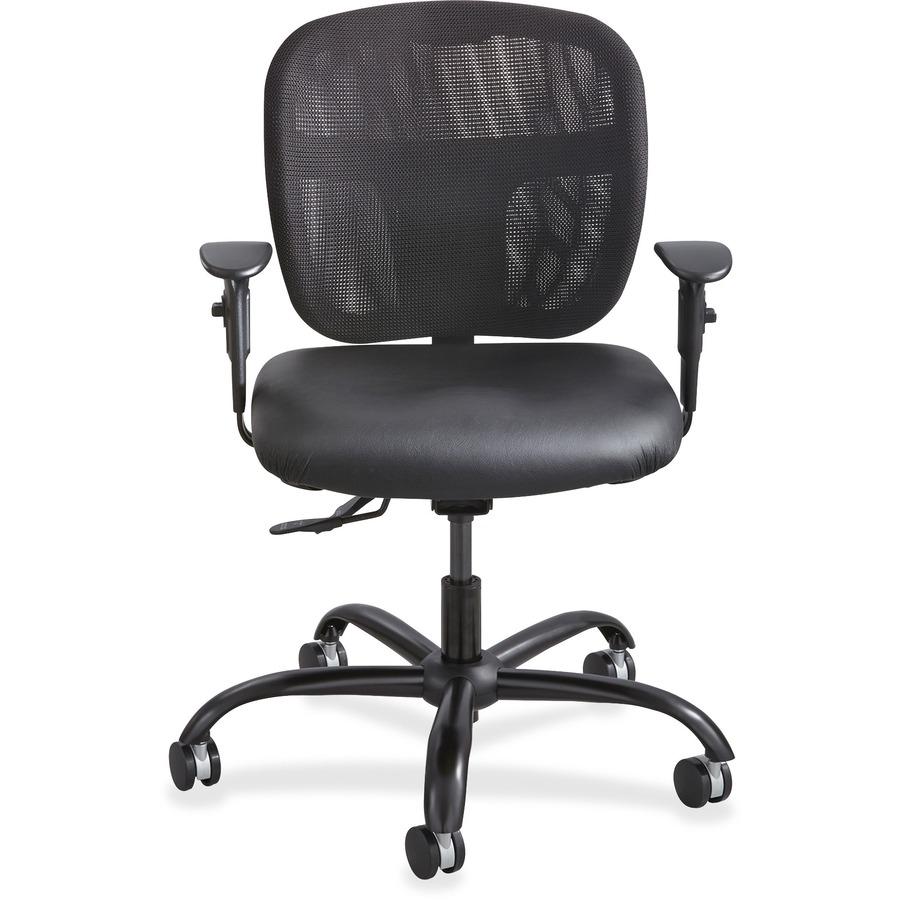 Safco Vue Intensive Use Mesh Task Chair - Polyester Seat - Nylon Back - 5-star Base - Black - 1 Each. Picture 9