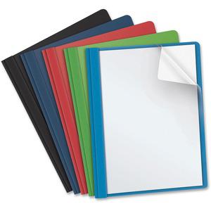 Business Source Letter Report Cover - 8 1/2" x 11" - 100 Sheet Capacity - 3 x Prong Fastener(s) - Assorted - 25 / Box. Picture 4