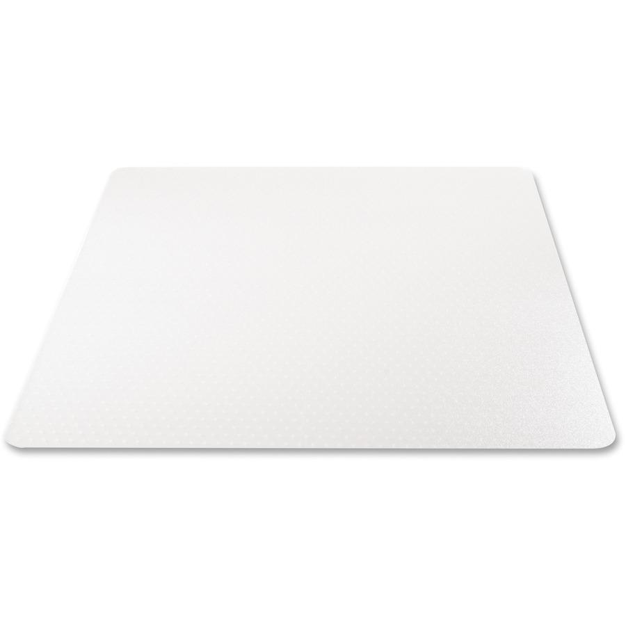 Deflecto EconoMat Chair Mat - Carpeted Floor - 48" Length x 36" Width x 62.5 mil Thickness - Rectangle - Polycarbonate - Clear. Picture 3