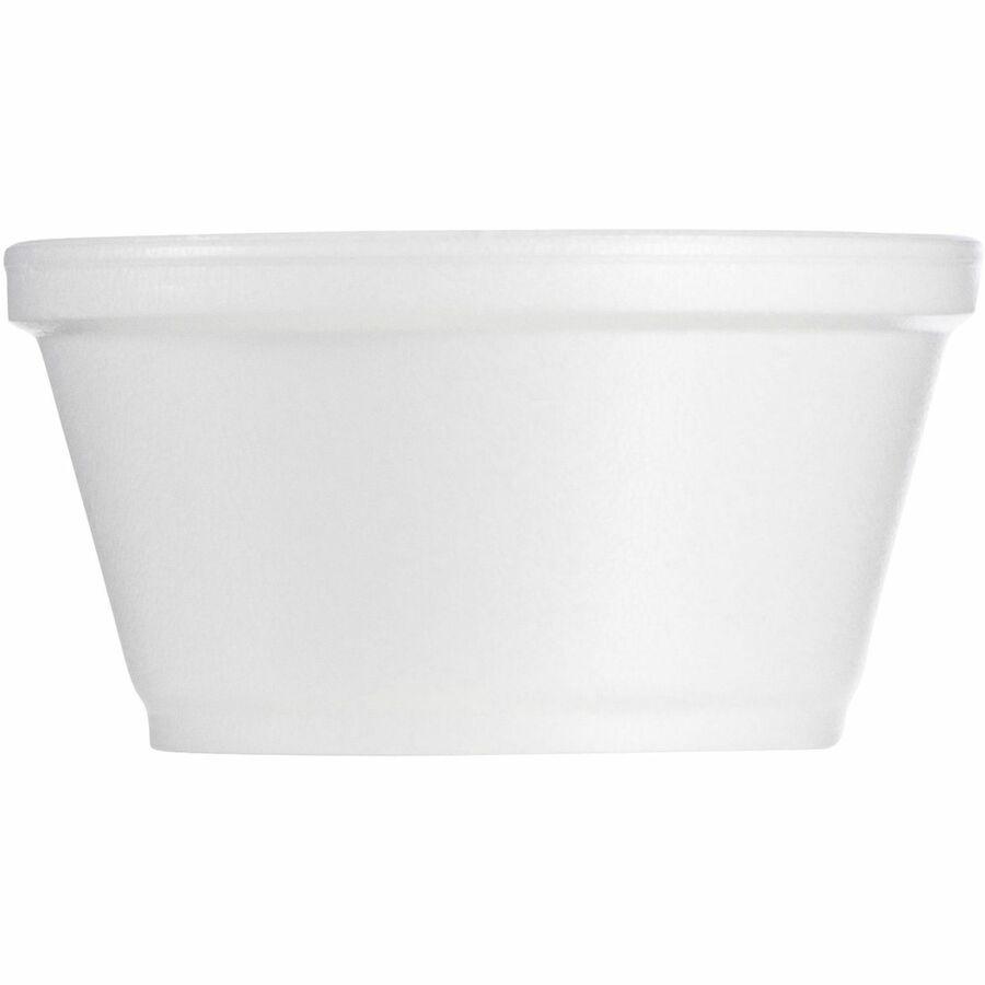 Dart Foam Food Containers - 50 / Bag - Serving - White - Foam Body - 20 / Carton. Picture 4