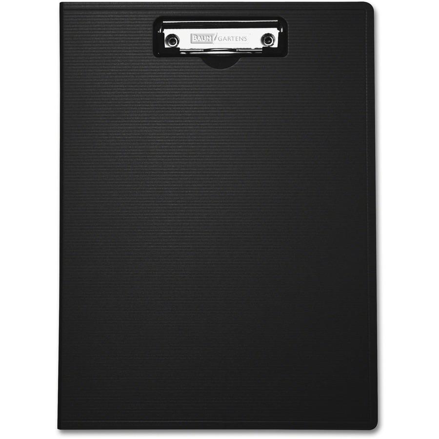 Mobile OPS Unbreakable Recycled Clipboard - 0.50" Clip Capacity - Top Opening - 8 1/2" x 11" - Black - 1 Each. Picture 4