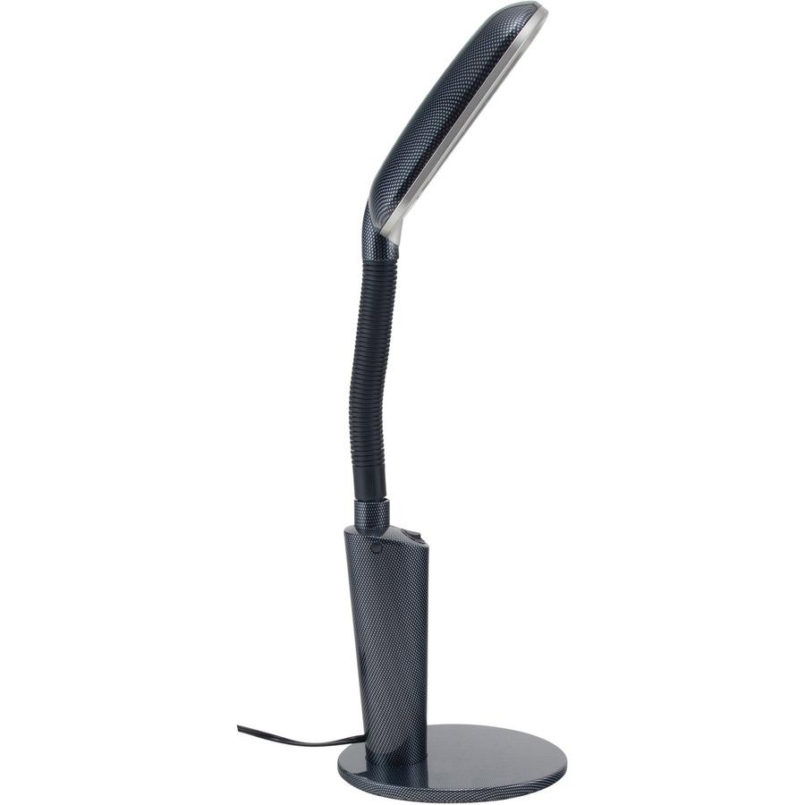 Victory Light Desk Lamp - 23" Height - 6.5" Width - 27 W CFL Bulb - Adjustable Neck, Adjustable Height, Gooseneck - Desk Mountable - Black - for Desk, Office, Home, Library, Dorm Room, Sewing, Craftin. Picture 4