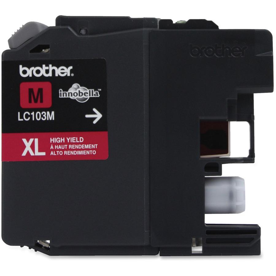 Brother Genuine Innobella LC103M High Yield Magenta Ink Cartridge - Inkjet - High Yield - 600 Pages - Magenta - 1 Each. Picture 3