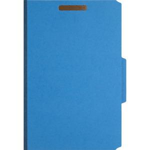 Nature Saver 2/5 Tab Cut Legal Recycled Classification Folder - 8 1/2" x 14" - 2" Fastener Capacity for Folder, 2" Fastener Capacity, 2" Fastener Capacity - Top Tab Location - Right of Center Tab Posi. Picture 5