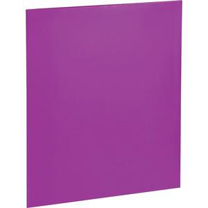 Business Source Letter Pocket Folder - 8 1/2" x 11" - 100 Sheet Capacity - 2 Internal Pocket(s) - Card Paper - Purple - 25 / Box. Picture 3