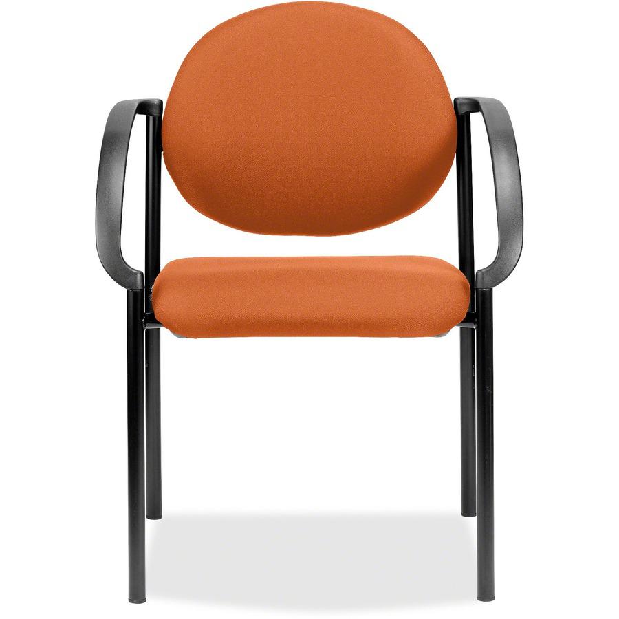 Eurotech Dakota 9011 Stacking Chair - Mango Fabric Seat - Mango Fabric Back - Steel Frame - Four-legged Base - 1 Each. Picture 3