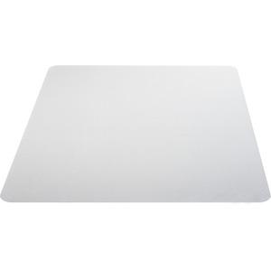 Lorell Big & Tall Chairmat - Hard Floor, Vinyl Floor, Tile Floor, Wood Floor - 53" Length x 45" Width x 0.133" Thickness - Rectangular - Polycarbonate - Clear - 1Each. Picture 4