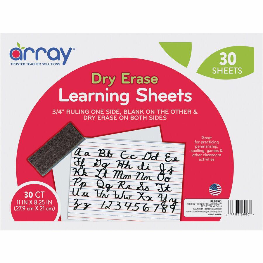 GoWrite! Dry Erase Learning Board - Dry-erase, Two-Sided, 3/4" Rule/Plain - 11" Width x 8.25" Height - White Surface - Rectangle - No - 30 / Pack. Picture 3