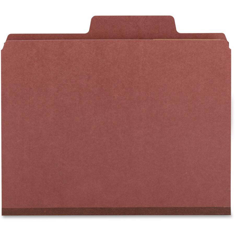 Smead SuperTab 2/5 Tab Cut Letter Recycled Classification Folder - 8 1/2" x 11" - 2" Expansion - 2 x 2S Fastener(s) - 2" Fastener Capacity for Folder - Top Tab Location - Right of Center Tab Position . Picture 7