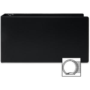Business Source Tabloid-size Round Ring Reference Binder - 3" Binder Capacity - Tabloid - 11" x 17" Sheet Size - Round Ring Fastener(s) - Black - Durable, Label Holder - 1 Each. Picture 5