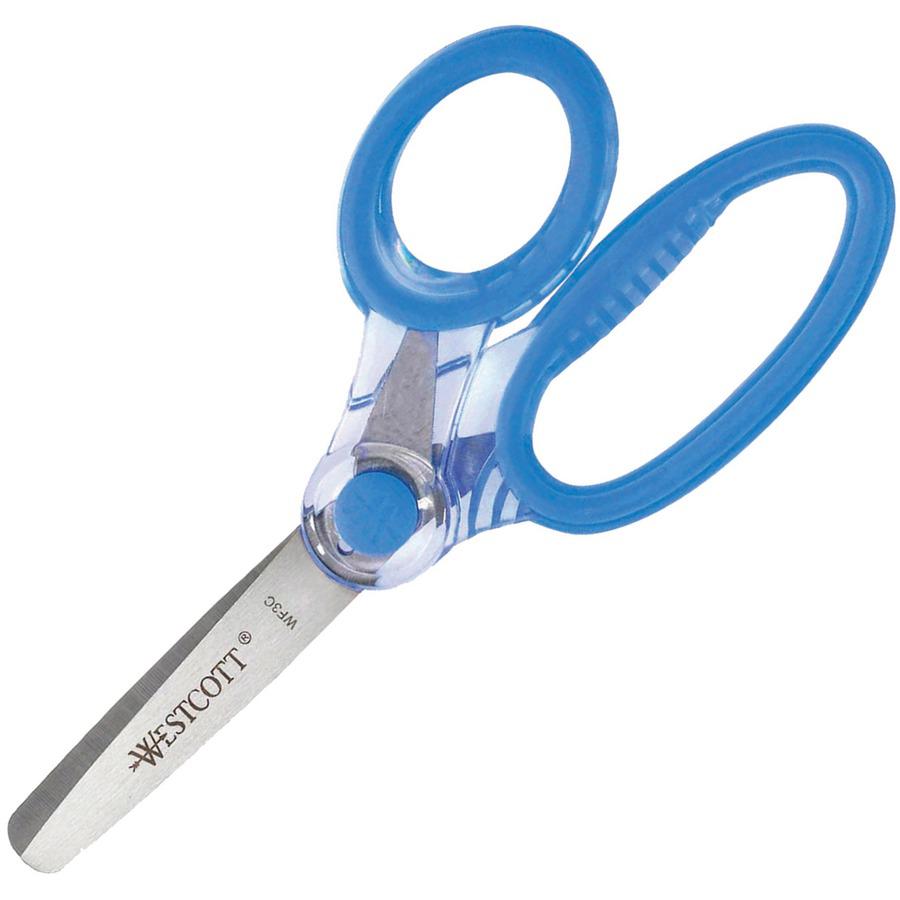 Westcott X-RAY Kids Scissors - 2" Cutting Length - 5" Overall Length - Straight-left/right - Stainless Steel - Round Tip - Bright Assorted - 1 / Each. Picture 3