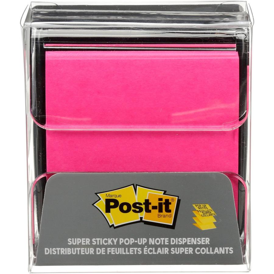 Post-it&reg; Note Dispenser - 3" x 3" Note - 100 Note Capacity - Clear, Translucent. Picture 3