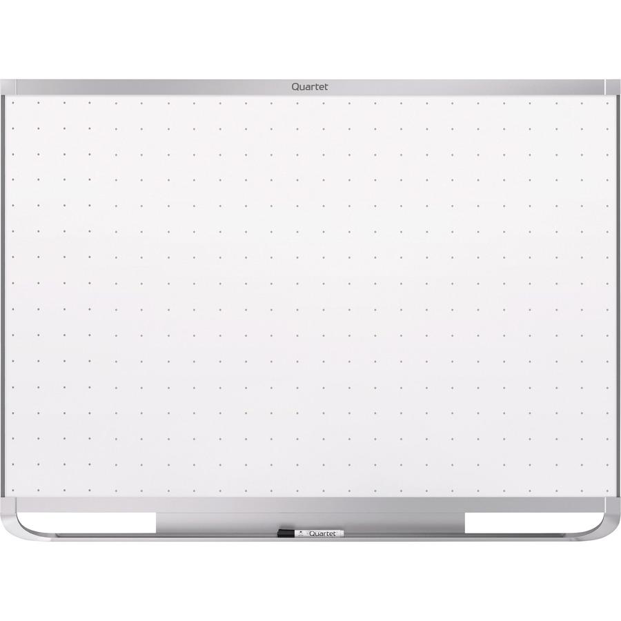 Quartet Prestige 2 Total Erase Magnetic Whiteboard - 48" (4 ft) Width x 36" (3 ft) Height - White Surface - Silver Aluminum Frame - Horizontal - Magnetic - 1 Each. Picture 4