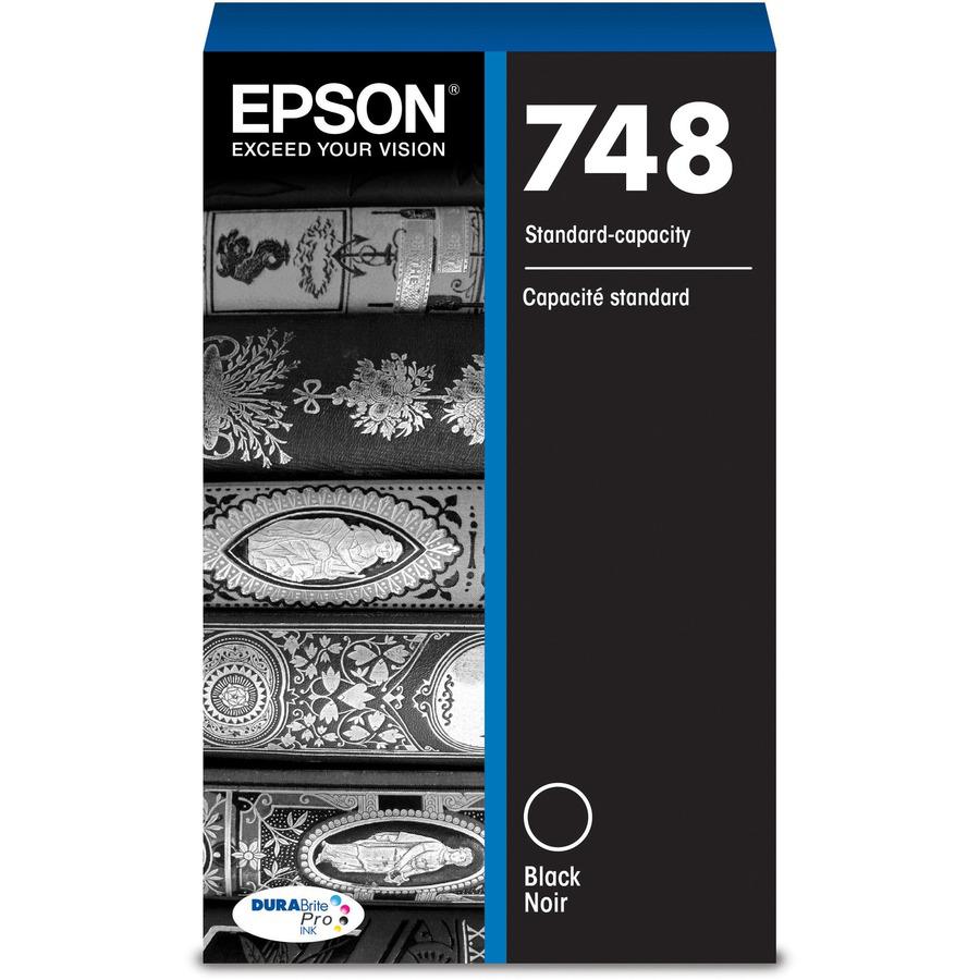 Epson DURABrite Pro 748 Original Ink Cartridge - Black - Inkjet - Standard Yield - 2500 Pages - 1 Each. Picture 2