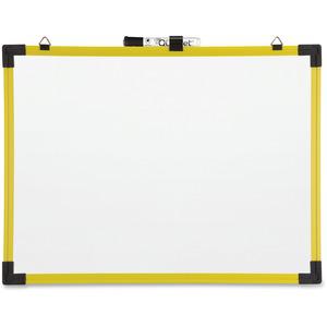 Quartet Industrial Magnetic Whiteboard - 48" (4 ft) Width x 36" (3 ft) Height - White Painted Steel Surface - Bright Yellow Aluminum Frame - Rectangle - Horizontal - Magnetic - 1 Each. Picture 3
