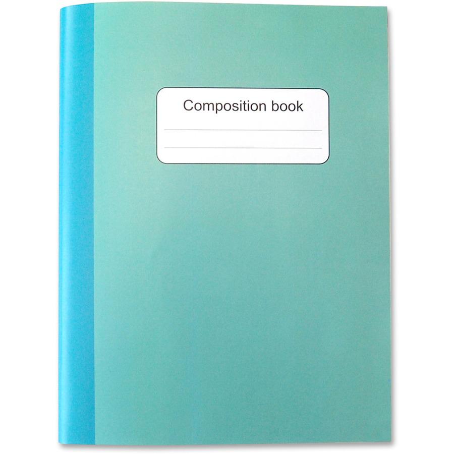 Sparco Composition Books - 80 Sheets - College Ruled - 10" x 7.5" - Multi-colored Cover - Sturdy Cover, Durable - 4 / Pack. Picture 4