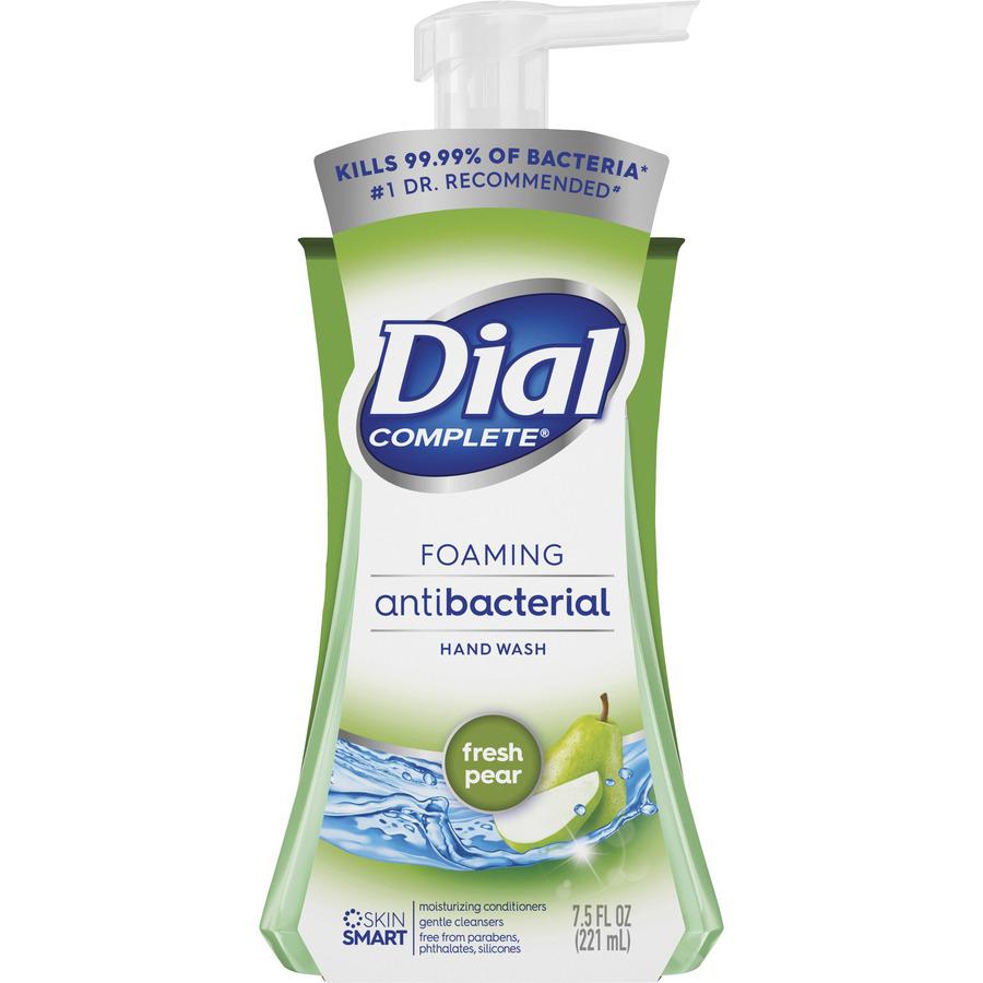 Dial Complete Foaming Hand Wash - Fresh Pear ScentFor - 7.5 fl oz (221.8 mL) - Pump Bottle Dispenser - Kill Germs - Hand - Antibacterial - 8 / Carton. Picture 3