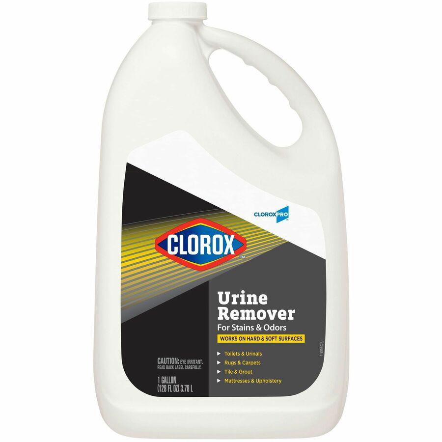 CloroxPro&trade; Urine Remover for Stains and Odors Refill - Liquid - 128 fl oz (4 quart) - 4 / Carton - Clear. Picture 4