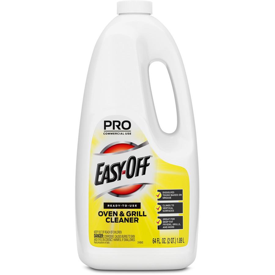 Easy-Off Oven/Grill Cleaner - 64 fl oz (2 quart)Bottle - 6 / Carton - Non-flammable - Clear. Picture 3