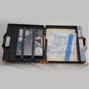 Officemate Carry-All Clipboard Storage Box - Storage for Tablet, Notebook - 8 1/2" , 8 1/2" x 11" , 14" - Black, Orange - 1 Each. Picture 12