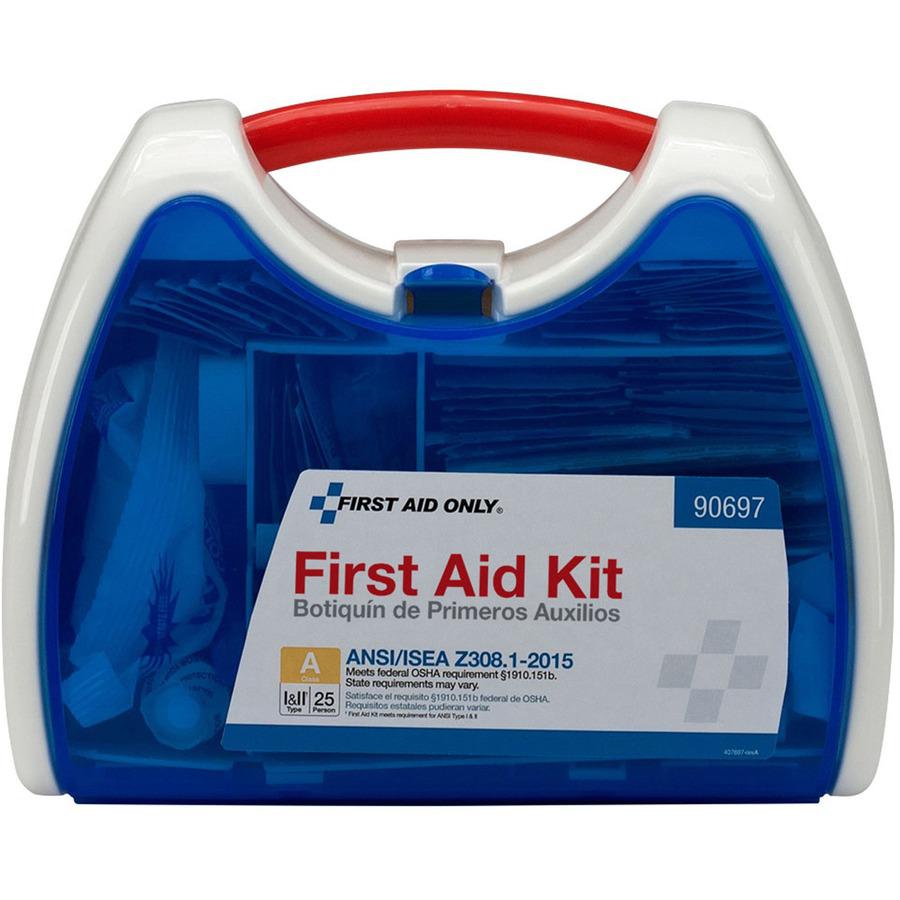 First Aid Only 25-Person ReadyCare First Aid Kit - ANSI Compliant - 141 x Piece(s) For 25 x Individual(s) - 9.3" Height x 7" Width x 4" Depth - Plastic Case - 1 Each. Picture 9