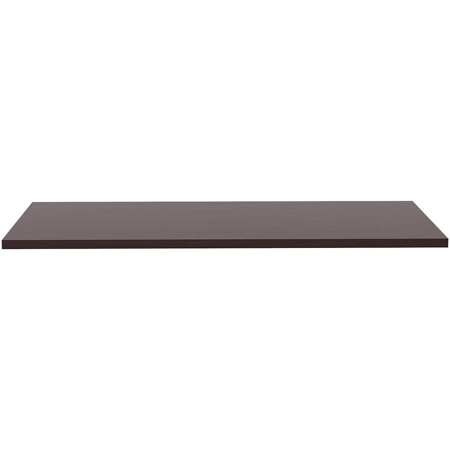 Lorell Training Tabletop - Espresso Rectangle, Laminated Top - Adjustable Height - 48" Table Top Length x 24" Table Top Width x 1" Table Top Thickness - Assembly Required - 1 Each. Picture 3