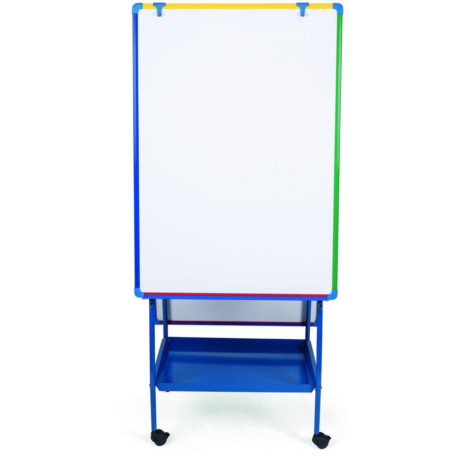 Bi-office Magnetic AdjustableDoublee-sided Easel - White Surface - Rectangle - Magnetic - Assembly Required - 1 Each. Picture 3