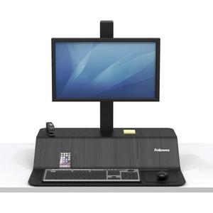 Fellowes Lotus&trade; VE Sit-Stand Workstation - Single - 1 Display(s) Supported - 25 lb Load Capacity - 1 Each. Picture 3