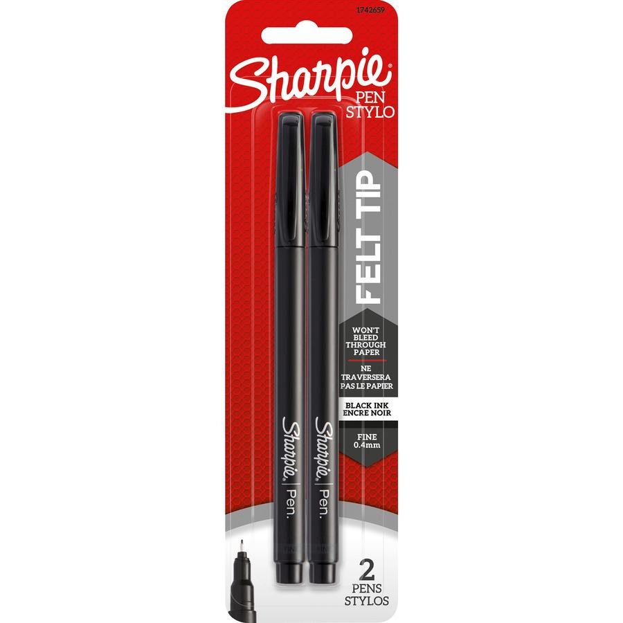 Sharpie Fine Point Pen - Fine Pen Point - Black - 6 / Box. Picture 3