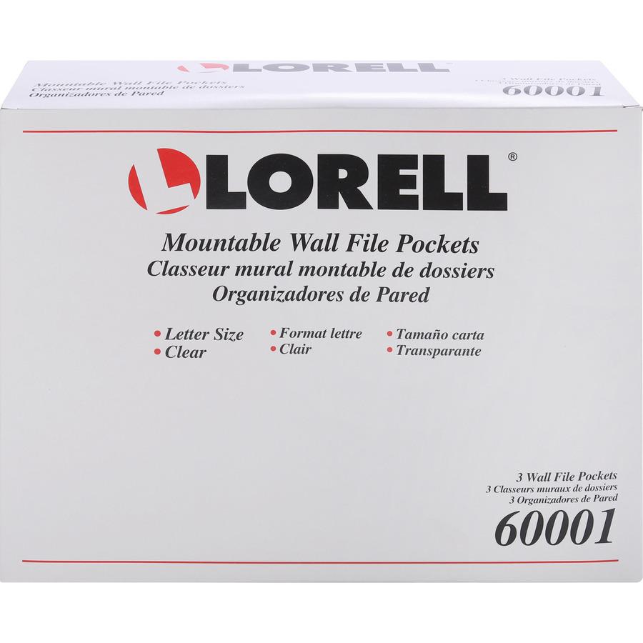 Lorell Wall File Pockets - 14.8" Height x 13.1" Width x 4.3" Depth - 3 / Pack. Picture 2