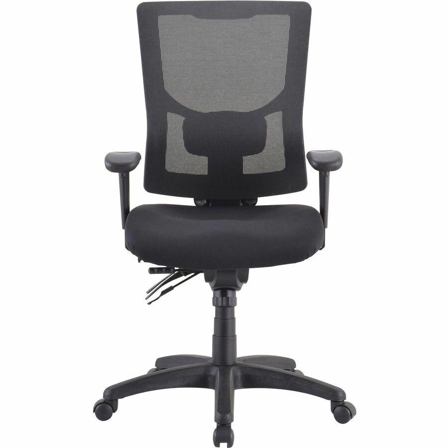 Lorell Conjure Executive High-back Mesh Back Chair - Black Seat - Black Back - 5-star Base - 1 Each. Picture 2