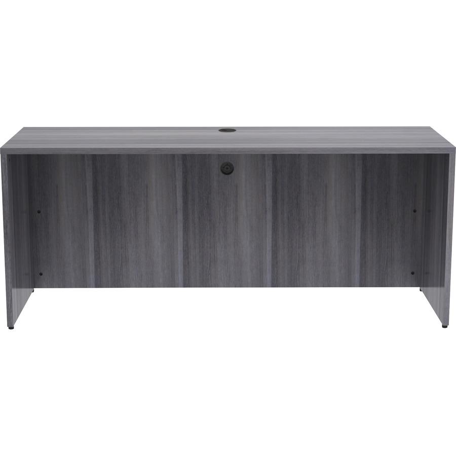 Lorell Weathered Charcoal Laminate Desking - 72" x 24"29.5" , 1" Top. Picture 6
