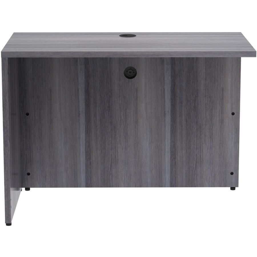 Lorell Essentials Series Return Shell - 42" x 24"29.5" , 1" Top - Laminate, Weathered Charcoal Table Top - Modesty Panel. Picture 6