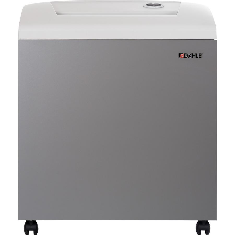 Dahle CleanTEC 51522 Department Shredder - Continuous Shredder - Cross Cut - 18 Per Pass - for shredding Staples, Paper Clip, Credit Card, CD, DVD - 0.077" x 0.563" Shred Size - P-5 - 18 ft/min - 12" . Picture 4