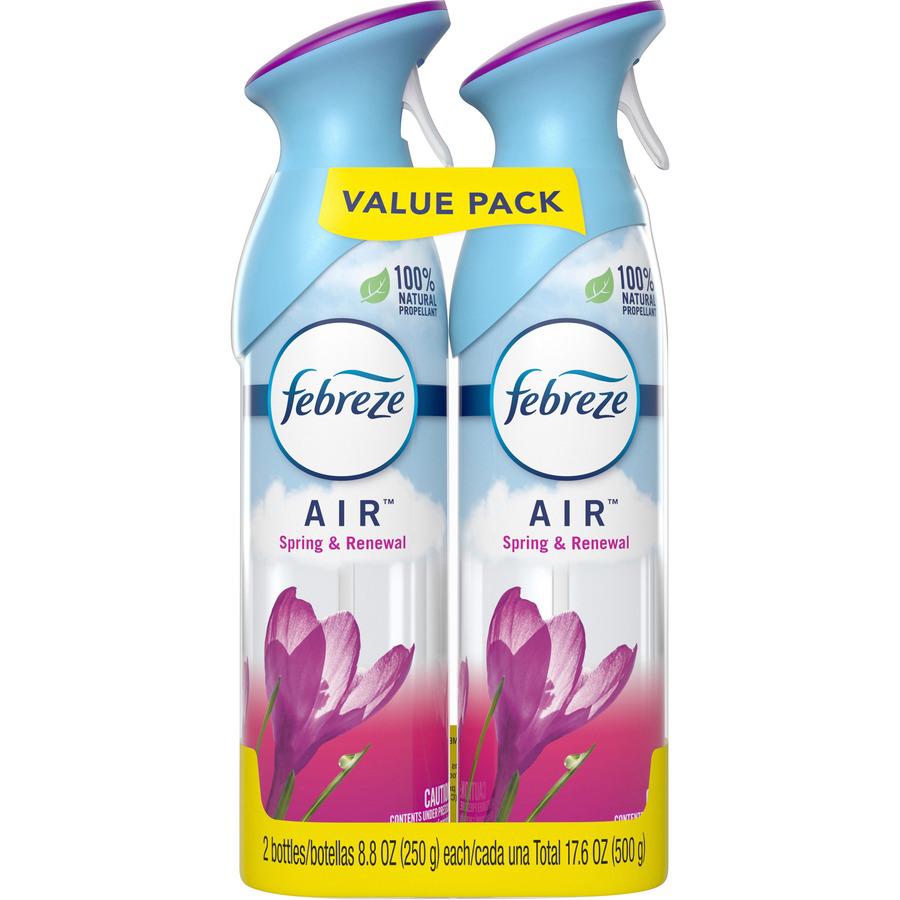Febreze Air Spring/Renewal Spray Packs - Liquid - 8.8 fl oz (0.3 quart) - Spring & Renewal - 12 / Carton - Odor Neutralizer, VOC-free. Picture 3