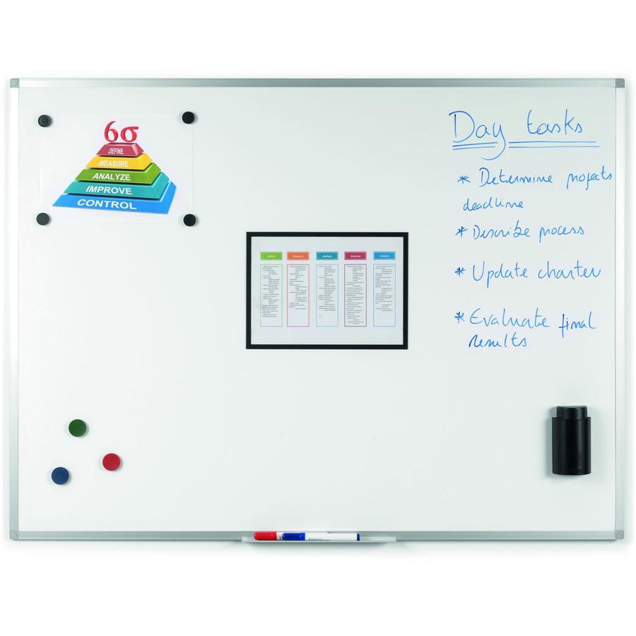 Bi-silque Ayda Melamine Dry Erase Board - 24" (2 ft) Width x 36" (3 ft) Height - Melamine Surface - Rectangle - Horizontal/Vertical - 1 Each. Picture 8
